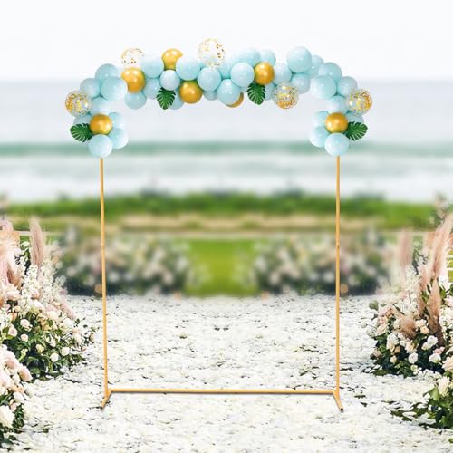 Vinnyoo 2 x 1,5 m Bogenhalterung für Hochzeit, Balloon Arch Stand Kit, Luftballon, Blumenrahmen, Dekoration, Ballonbogen Geburtstag für Fotografien, Hochzeiten, Bankette von vinnyooc