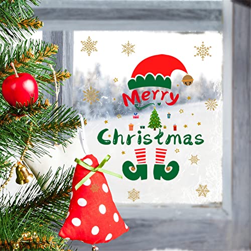 vohiko Aufkleber Weihnachten Fensterbilder Fenstersticker Fensterdeko Weihnachten Sticker Weihnachtswandaufkleber für Weihnachten Winter Deko Wanddekoration von vohiko