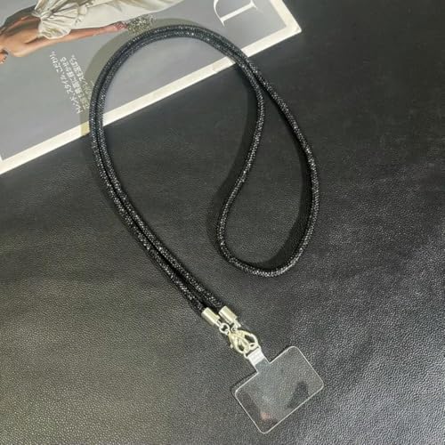 vortixia Umhängekette mit Glitzer-Strass, Telefon-Lanyard, langes Hängeband, Handy-Seil, Anti-Drop-Handykette von vortixia