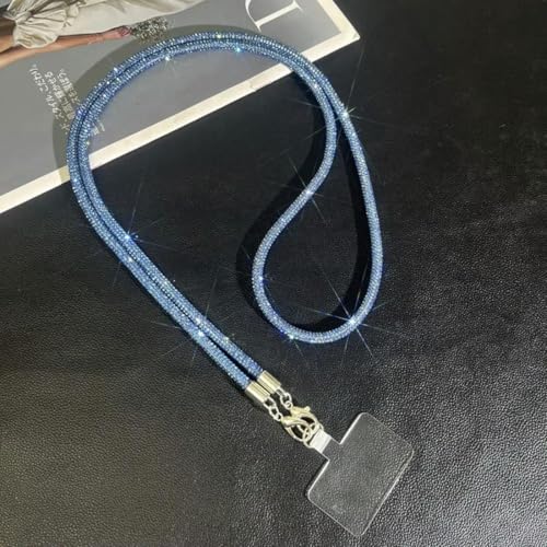 vortixia Umhängekette mit Glitzer-Strass, Telefon-Lanyard, langes Hängeband, Handy-Seil, Anti-Drop-Handykette von vortixia