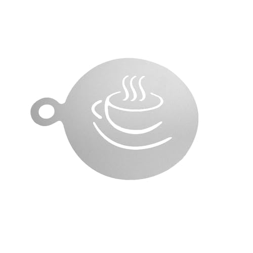 Kaffeeschablonen Aus Edelstahl, Kaffee-Dekorationsschablone Cappuccino Schablonen Kaffee Schablonen Kaffee Latte Art Schablonen Tortenschablone Für Kaffee Kuchen Dekorieren von weiting