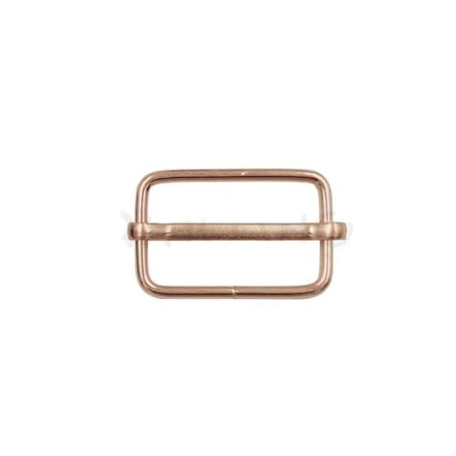 10 Stück Metallschieber, quadratische Ringschnallen, Gurtversteller für Gürtel, Band, Riemen, Tasche, Hardware, Nähen, Katzen-/Hundehalsband, DIY-Zubehör-25 mm-10 Stück Roségold von wejiay