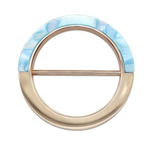 35/40/45 mm Gürtelschnallen aus Metallharz, Basteln, Dekoration, Schnallen, T-Shirt-Clips, modischer Schal-Clip-Ring, DIY-Nähzubehör-3,5 cm-C02 Gold704 von wejiay