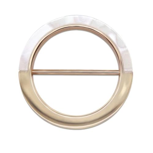 35/40/45 mm Gürtelschnallen aus Metallharz, Basteln, Dekoration, Schnallen, T-Shirt-Clips, modischer Schal-Clip-Ring, DIY-Nähzubehör-3,5 cm-C03 Gold704 von wejiay