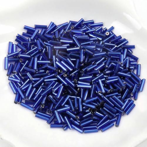 Röhrenglas Tschechische Rocailles Spacer Perlen für Schmuck handgefertigt DIY 2x6mm 300Stk-5 von wejiay