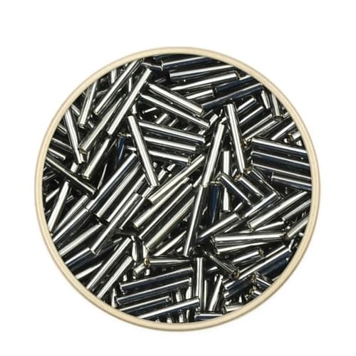 x 12 mm lange gefütterte Röhrenperlen, tschechische Glasperlen, Saatperlen, Abstandsperlen zur Schmuckherstellung, DIY, österreichischer Kristall, 5L21, ca. 200 Stück, 12,5 g von wejiay