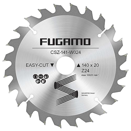 Hartmetall - Kreissägeblätter 140 x 20 mit 16, 18, 24, 30, 40 Zähnen, Reduzierstücke: 16/12,75 mm (24 Zahnanzahl) von werkzeugundzubehoer_com