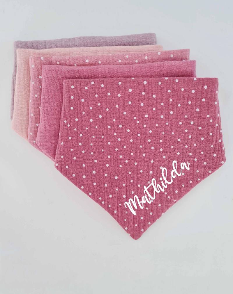 Musselin Halstuch Baby/Sabbertuch Spucktuch Babyhalstuch Geschenk Zur Geburt /Sabberlätzchen Mit Namen Personalisiert von wirbelwindmode