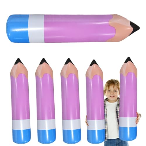 wiroouia Sprengstift, aufblasbare Buntstifte - Riesen-Bleistiftballon für den Schulanfang - Sprengstift für Kinder, Klassenzimmerpreise, Partygeschenke, Abschlusszubehör, Foto-Requisiten von wiroouia