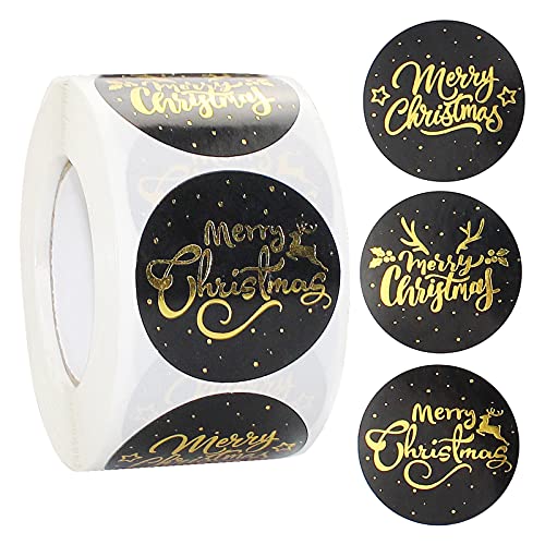 wocpvm 500 Stück Sticker Weihnachten Sticker Etiketten Weihnachten Etikett Aufkleber für DIY Handgemachte Grußkarten, Pakete, Bonbontüten von wocpvm