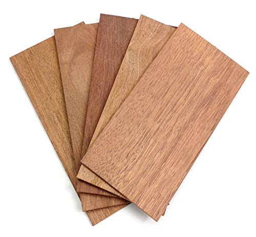 wodewa Holz Furnier Set 4mm Starkfurnier Jatoba 15x14cm 5er Set Sägefurnier Bastelholz Platten Echtholz Holzfurnier zum Basteln Holzplatte Bastelset Modellbau DIY von wodewa