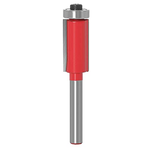 wojonifuiliy 6mm Fräser Schaft Bündigfräser - Zweischneidiges Schneiddesign - Gerade Bündig Trim Router Bit - Holzbearbeitung Schneidwerkzeug - Router Bits Fräser - Klingengröße (6X1/2) von wojonifuiliy