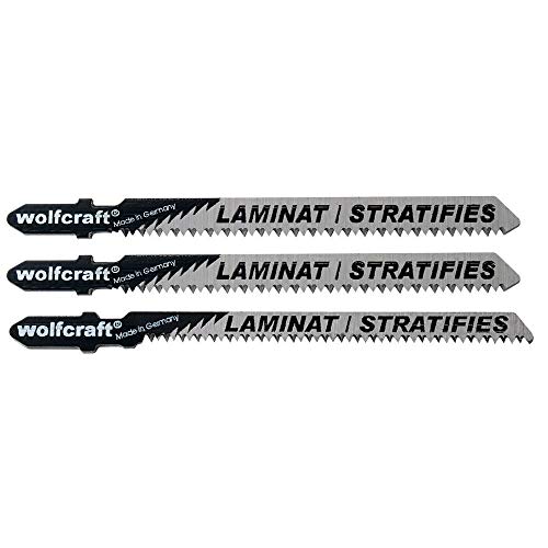 wolfcraft Stichsägeblatt-Set Laminat I 2379000 I 3-teiliges Set von wolfcraft