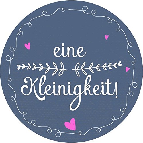 wolga-kreativ 120 Aufkleber Geschenkaufkleber "eine Kleinigkeit" blau Sticker Etiketten selbstklebend für Geschenke von wolga-kreativ