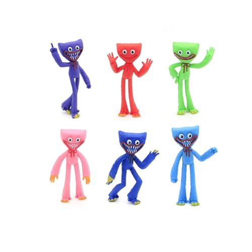 6Pcs Mini-Figuren Set Wopin Anime Kuchen Toppers, Cupcake Toppers Happy Birthday Party Supplies Cupcake Figuren, Geschenke für Kinder Anime Fans Geburtstag Party Kuchen Dekoration von wopin