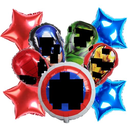 9 Ballon,Wopin- Ballon Super Heros,Décoration Anniversaire,Decoration Anniversaire,Pour Décorer Les Anniversaires Ou Les Fêtes Des Enfants von wopin