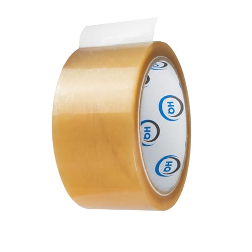 Paketband transparent, für Versand, Umzug und Lagerung, Transparent, Klebeband, Stärk Breite: 48mm, Länge: 60m (1 Rolle) von woplus