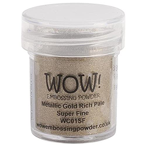 WOW! Embossing Powder Prägepulver, 15 ml, Gold Rich Pale von WOW!