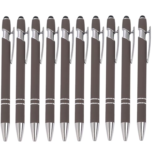 wuayi Kugelschreiber 10-Teilig Aluminium-Stabstift Ergonomischer Kugelschreiber Premium-Kugelschreiber-Set SprüHkleber Klickstift (A) von wuayi