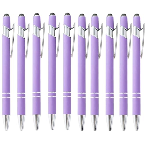 wuayi Kugelschreiber 10-Teilig Aluminium-Stabstift Ergonomischer Kugelschreiber Premium-Kugelschreiber-Set SprüHkleber Klickstift (D) von wuayi