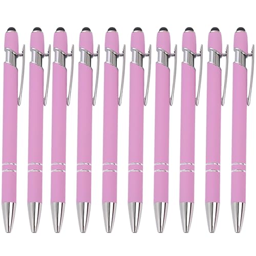 wuayi Kugelschreiber 10-Teilig Aluminium-Stabstift Ergonomischer Kugelschreiber Premium-Kugelschreiber-Set SprüHkleber Klickstift (E) von wuayi