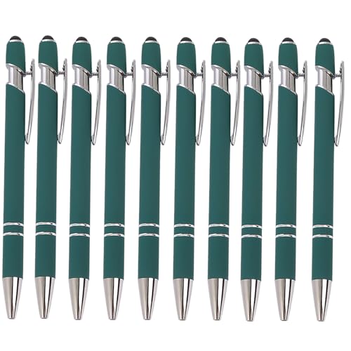 wuayi Kugelschreiber 10-Teilig Aluminium-Stabstift Ergonomischer Kugelschreiber Premium-Kugelschreiber-Set SprüHkleber Klickstift (H) von wuayi