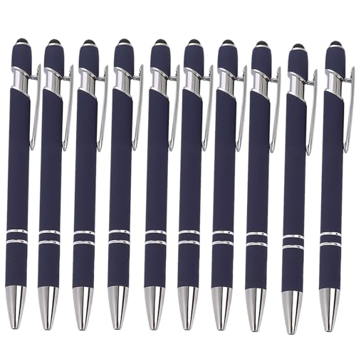 wuayi Kugelschreiber 10-Teilig Aluminium-Stabstift Ergonomischer Kugelschreiber Premium-Kugelschreiber-Set SprüHkleber Klickstift (I) von wuayi