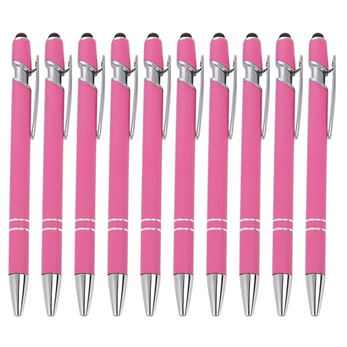 wuayi Kugelschreiber 10-Teilig Aluminium-Stabstift Ergonomischer Kugelschreiber Premium-Kugelschreiber-Set SprüHkleber Klickstift (J) von wuayi