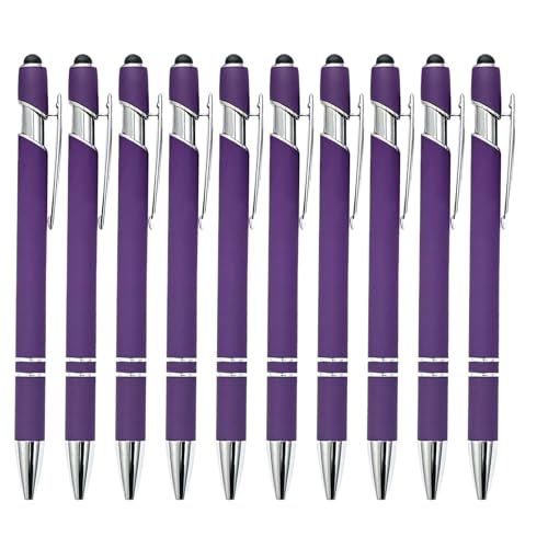 wuayi Kugelschreiber 10-Teilig Aluminium-Stabstift Ergonomischer Kugelschreiber Premium-Kugelschreiber-Set SprüHkleber Klickstift (L) von wuayi