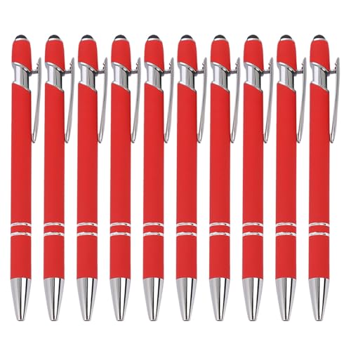 wuayi Kugelschreiber 10-Teilig Aluminium-Stabstift Ergonomischer Kugelschreiber Premium-Kugelschreiber-Set SprüHkleber Klickstift (M) von wuayi