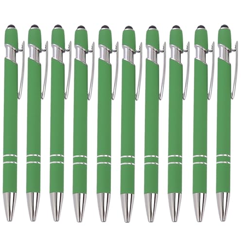 wuayi Kugelschreiber 10-Teilig Aluminium-Stabstift Ergonomischer Kugelschreiber Premium-Kugelschreiber-Set SprüHkleber Klickstift (N) von wuayi