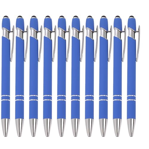 wuayi Kugelschreiber 10-Teilig Aluminium-Stabstift Ergonomischer Kugelschreiber Premium-Kugelschreiber-Set SprüHkleber Klickstift (O) von wuayi