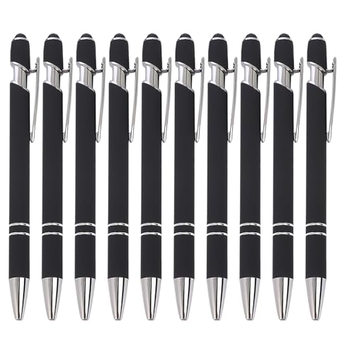 wuayi Kugelschreiber 10-Teilig Aluminium-Stabstift Ergonomischer Kugelschreiber Premium-Kugelschreiber-Set SprüHkleber Klickstift (R) von wuayi