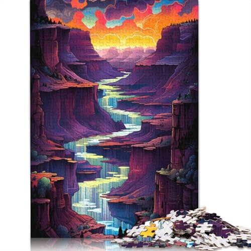 1000-teiliges Puzzle für Erwachsene amerikanischer Grand Canyon Puzzle-Geschenkpapier tolles Geschenk für Erwachsene 1000 Teile (38 x 26 cm) von wuzihanptpt