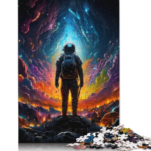 Puzzle für Erwachsene mit 1000 Teilen Astronaut auf dem Planeten Puzzle Geschenkpapier tolles Geschenk für Erwachsene 1000 Teile (38 x 26 cm) von wuzihanptpt