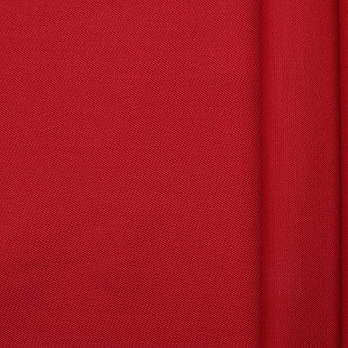 Köpertex - Farbe: rot - 65% Baumwolle / 35% Polyester - kochfest - Berufsköper - Stoff - Meterware von Aktivstoffe