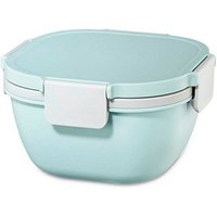 xavax® Lunchbox Salatbox To Go pastellblau, grau 1,4 l, 1 St. von xavax®