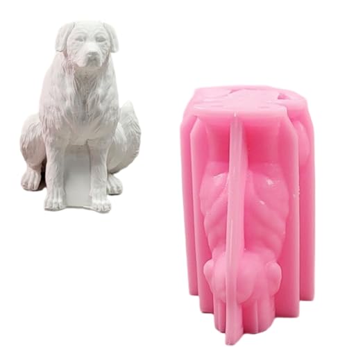 Handgefertigte 3D-Silikonformen mit Hunden, Seife, Ornamente, Gießformen, Tierformen, Bastelbedarf von xbiez