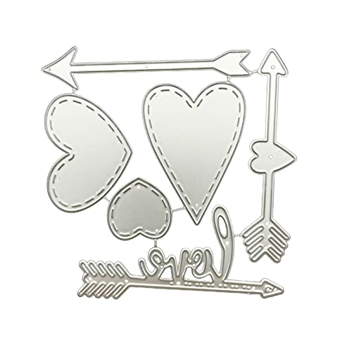 Metall-Stanzformen zum Valentinstag, Stempel, Schablone für Scrapbooking, Dekoration von xbiez