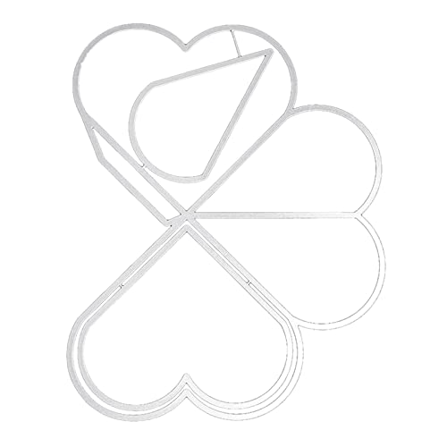 Stanzschablone in Herzform, Metall, verschiedene Formen, Prägewerkzeuge für Alben, Scrapbooking, Kunst Stanzschablone in Herzform, Metall, verschiedene Formen, Prägewerkzeuge für Alben, Scrapbooking, Kunst von xbiez
