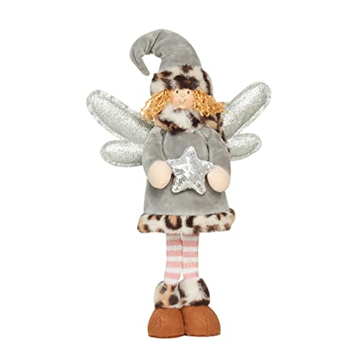 xbiez Weihnachtliche Puppe, lange Beine, Zwerg-Ornament, abgestuftes Tablett, Dekoration für Festival, Party, Küche, Esstisch xbiez Weihnachtliche Puppe, lange Beine, Zwerg-Ornament, abgestuftes Tablett, Dekoration für Festival, Party, Küche, Esstisch von xbiez