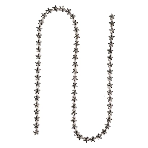 xctopest Kristall-Applikationsstreifen-Schnur, Strass-Kette, einfach zu bedienen, schönes Aussehen, stark funkelnd, schneidbar, Kristall-Strass-Kette zum Nähen von Dekorationen (Transparent Gray) von xctopest