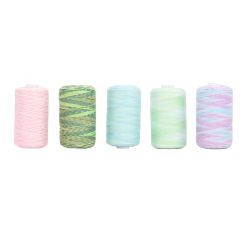 xctopest Sewing Thread, Sewing Machine Thread easy to use beautiful vibrant gradient colors not easy to breakage, Hand Sewing Thread for dresses shirts blankets 5pcs von xctopest