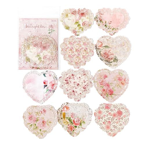 xctopest Vintage-Blumen-Scrapbook-Spezialpapier, Vintage-Scrapbook-Papier, niedliches Blumenmuster, buntes Scrapbooking-Papier, Scrapbooking-Paket für Journaling-Bastelarbeiten von xctopest