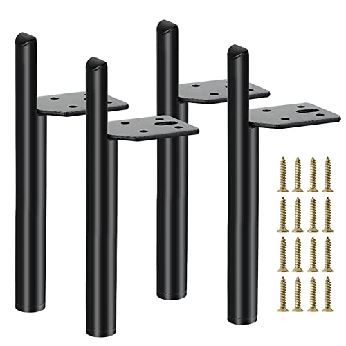 Ersatzbein, Möbelbein, schweres Möbelbein, 4er-Pack Möbelschrank-Metallbeine, Metall-Tischbeine, Möbelstützbeine, moderne Sofafüße, Ersatzfüße for Heim-DIY-Projekt, TV-Ständer, Schrank, Kommode, Couch von xiAzyuSP