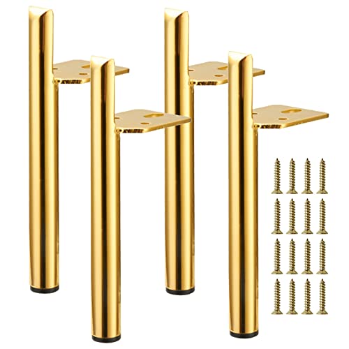 Ersatzbein, Möbelbein, schweres Möbelbein, 4er-Pack Möbelschrank-Metallbeine, Metall-Tischbeine, Möbelstützbeine, moderne Sofafüße, Ersatzfüße for Heim-DIY-Projekt, TV-Ständer, Schrank, Kommode, Couch von xiAzyuSP