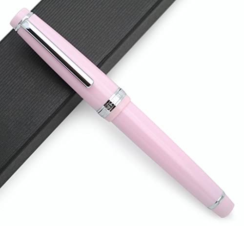 JINHAO 82 Füllfederhalter mit silberfarbenem Clip (F-Spitze 0,5 mm, Rosa) von xixixiaozhu