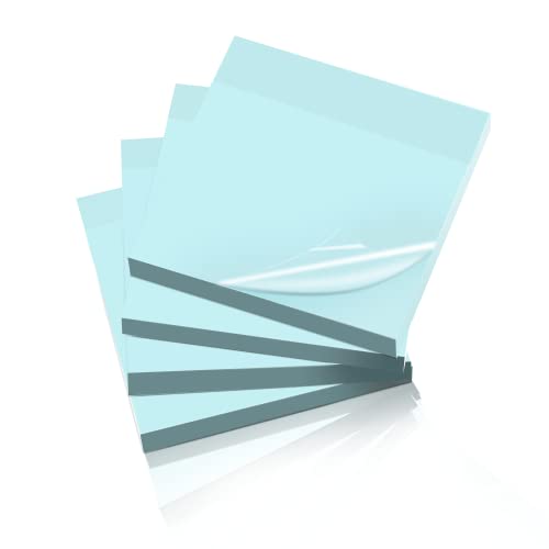 200Stk Morandi Sticky Notes, Morandi Transparente Haftnotizen, Transparent Sticky Notes, Wasserfest und Wiederbeschreibbar Creative Sticky Notes, Für Büro Und Studenten(76 * 76mm, Morandi-Blau) von xnyker