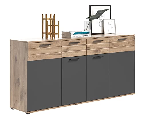 xonox.home X12B8906 Mason Kommode Holz, Sideboard, Highboard extra breit 180 x 87 x 40 cm von xonox.home