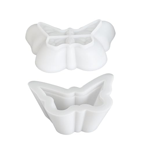 Schmetterling Kerzenhalter Silikonform Mit Deckel, Silikonformen Gießformen Schmetterlings-Zement-Gips-Epoxid-Gussform, Kerzenglasform Für Heimtisch, Hochzeit, Esszimmerdekoration Schmetterling Kerzenhalter Silikonform Mit Deckel, Silikonformen Gießformen Schmetterlings-Zement-Gips-Epoxid-Gussform, Kerzenglasform Für Heimtisch, Hochzeit, Esszimmerdekoration von xowwyue